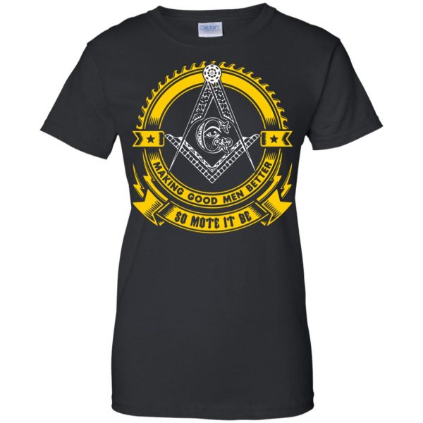 freemason womens t shirt - lady t shirt - black