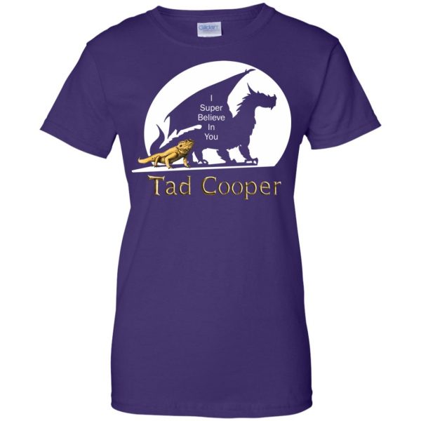 tad cooper womens t shirt - lady t shirt - purple