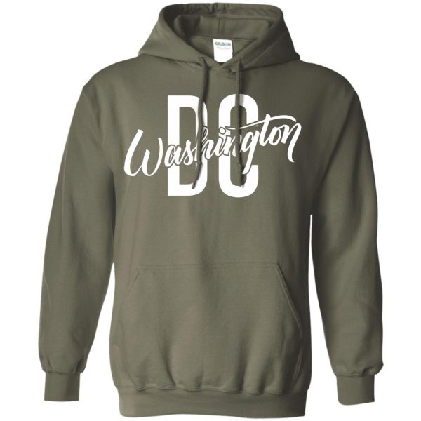 washington dc hoodie - military green