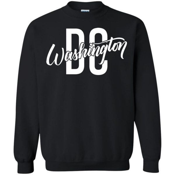 washington dc sweatshirt - black