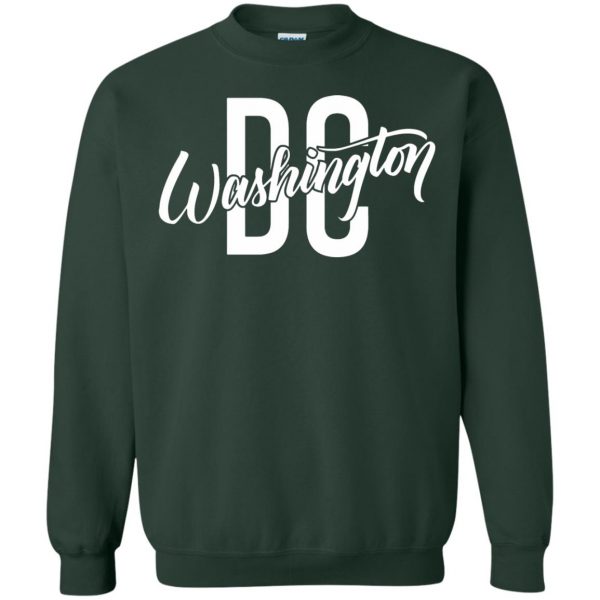 washington dc sweatshirt - forest green