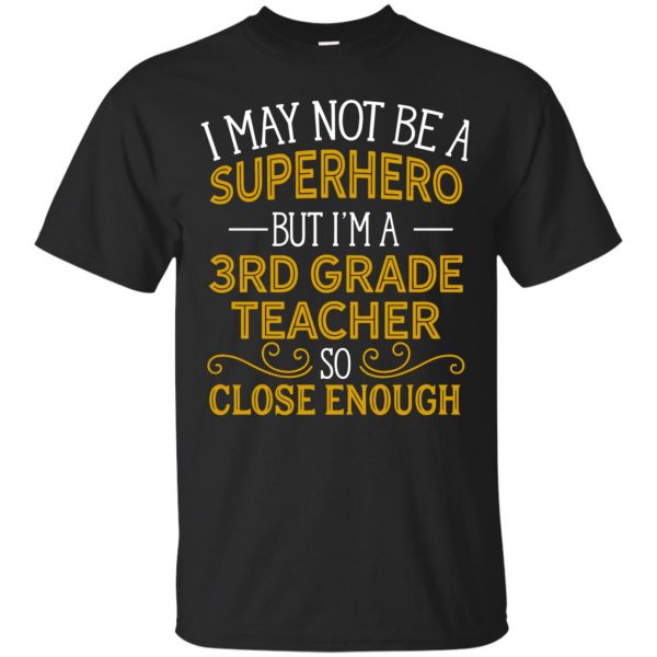 3rd grade teacher shirts - black