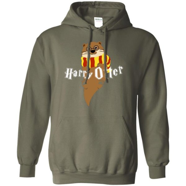 harry otter hoodie - military green