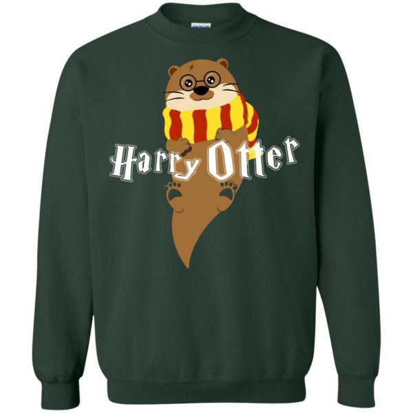 harry otter sweatshirt - forest green