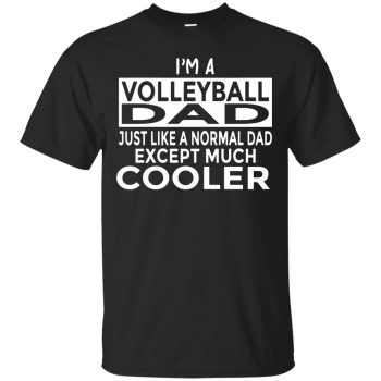 volleyball dad shirt - black