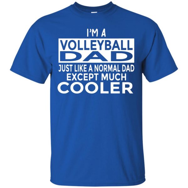 volleyball dad t shirt - royal blue
