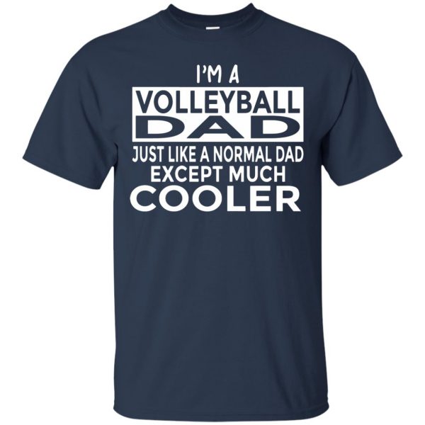 volleyball dad t shirt - navy blue
