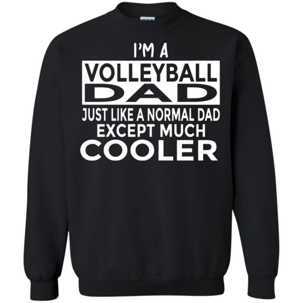 volleyball dad sweatshirt - black