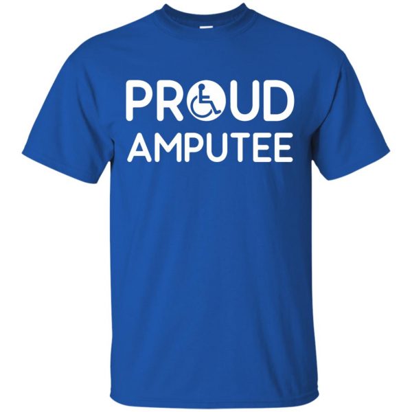 amputees t shirt - royal blue