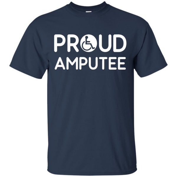amputees t shirt - navy blue