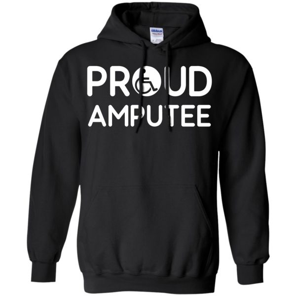 amputees hoodie - black