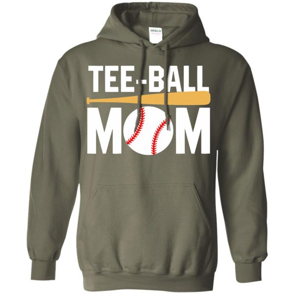 tball mom hoodie - military green