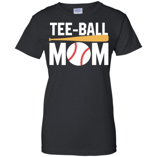 tball mom womens t shirt - lady t shirt - black