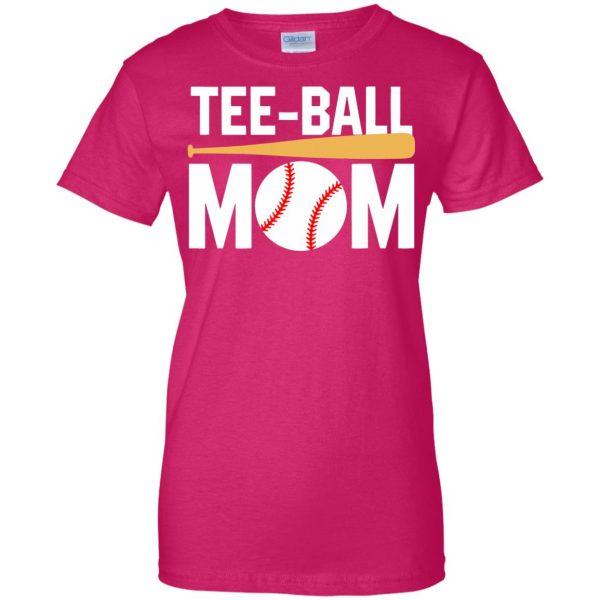 tball mom womens t shirt - lady t shirt - pink heliconia