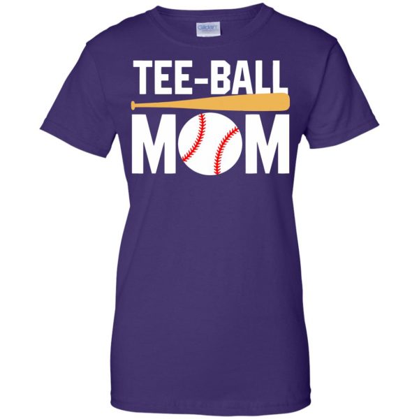 tball mom womens t shirt - lady t shirt - purple