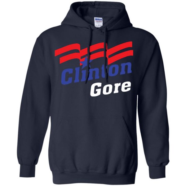 clinton gore hoodie - navy blue