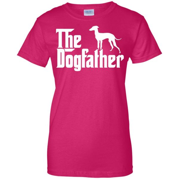 the dogfather womens t shirt - lady t shirt - pink heliconia