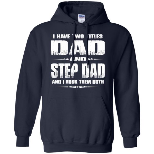 step dad hoodie - navy blue