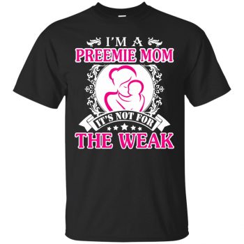 preemie mom shirt - black