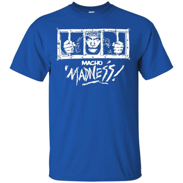 macho madness t shirt - royal blue