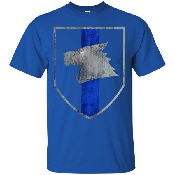 sheepdog police t shirt - royal blue