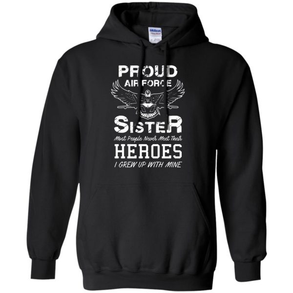 air force sister hoodie - black