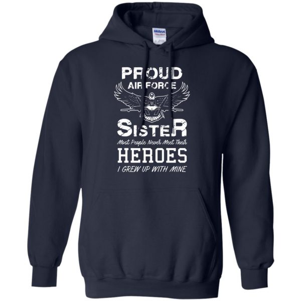 air force sister hoodie - navy blue