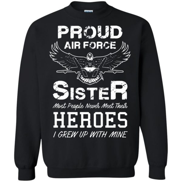 air force sister sweatshirt - black