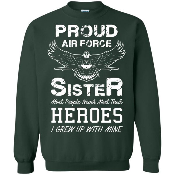 air force sister sweatshirt - forest green