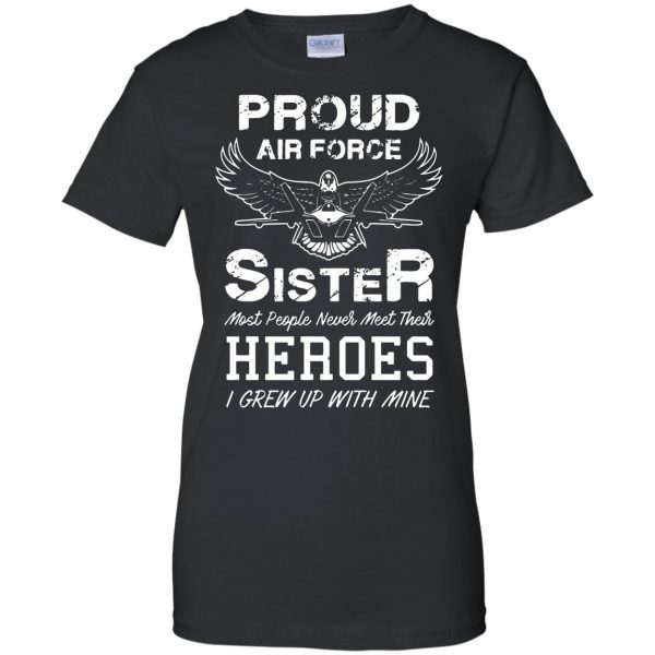air force sister womens t shirt - lady t shirt - black