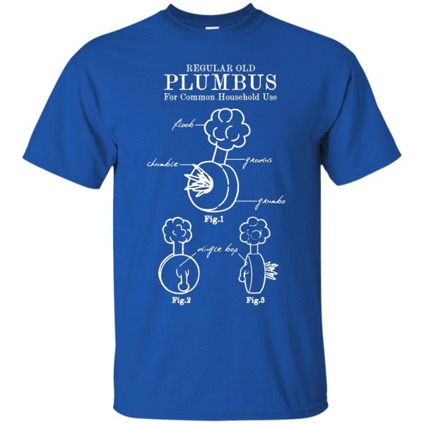 plumbus t shirt - royal blue