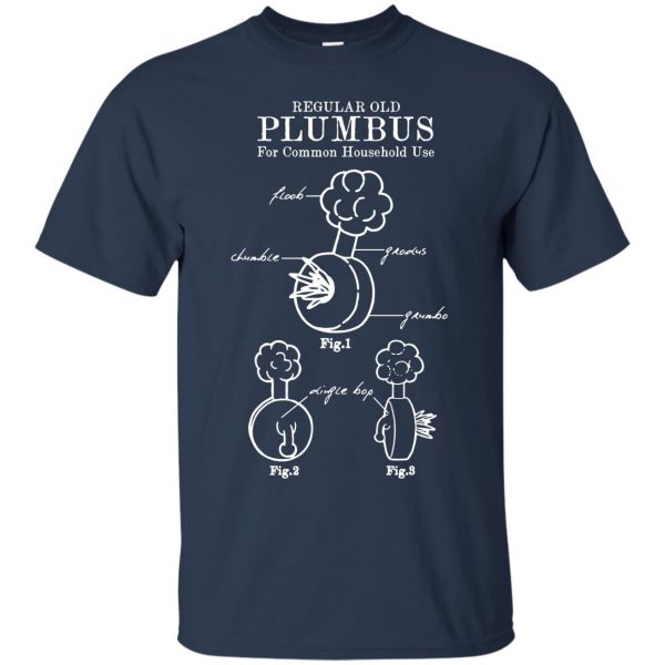 plumbus t shirt - navy blue
