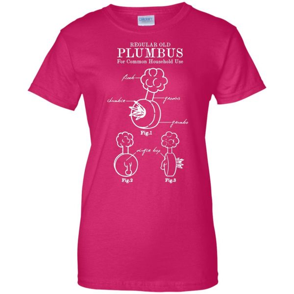 plumbus womens t shirt - lady t shirt - pink heliconia