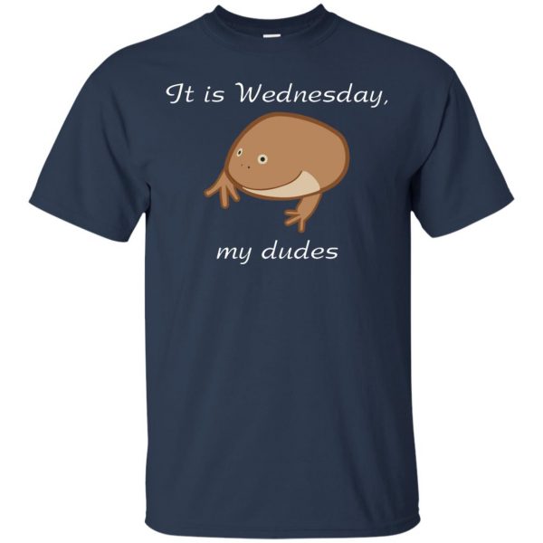 it is wednesday my dudes t shirt - navy blue