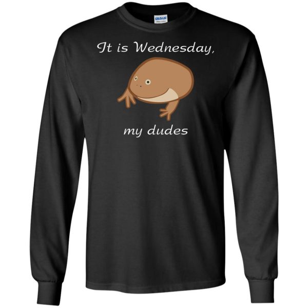 it is wednesday my dudes long sleeve - black