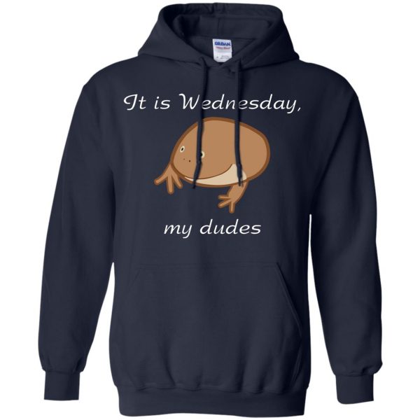 it is wednesday my dudes hoodie - navy blue