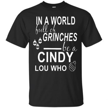 cindy lou who shirt - black