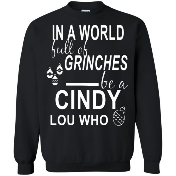 cindy lou who sweatshirt - black