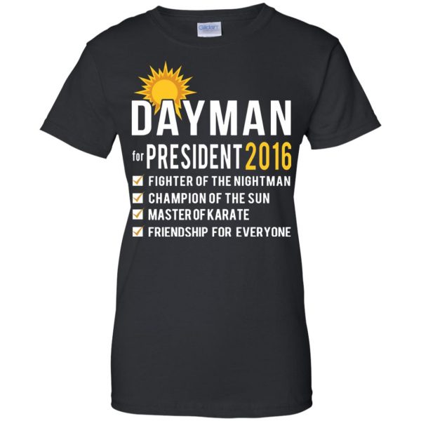 dayman womens t shirt - lady t shirt - black