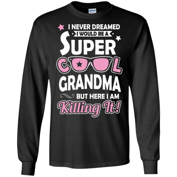 great grandma long sleeve - black