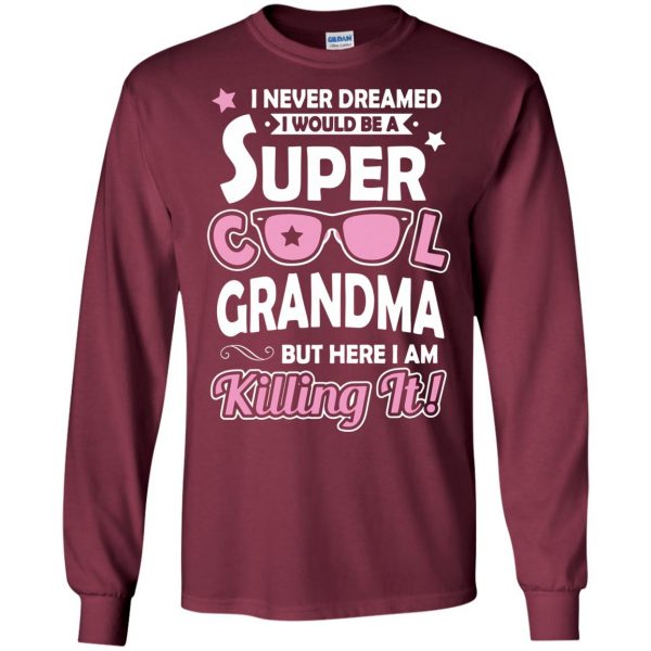 great grandma long sleeve - maroon