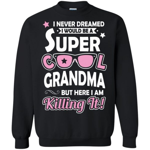 great grandma sweatshirt - black