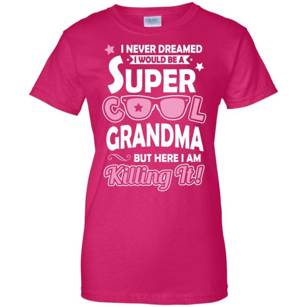 great grandma womens t shirt - lady t shirt - pink heliconia