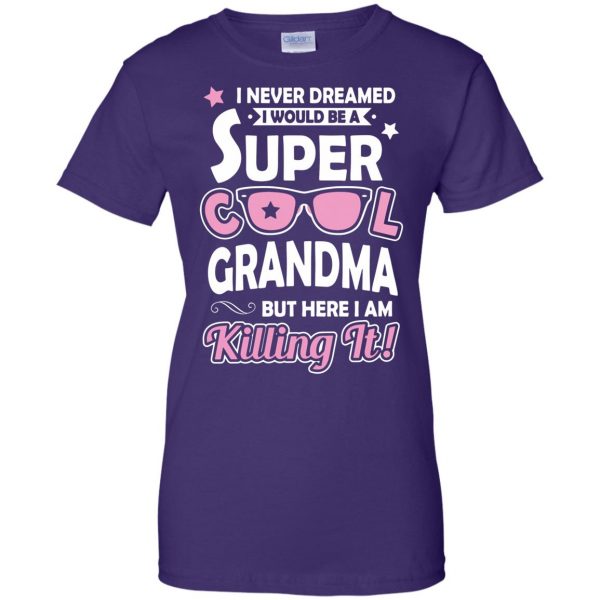 great grandma womens t shirt - lady t shirt - purple