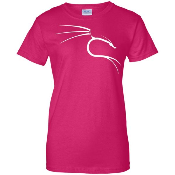 kali linux womens t shirt - lady t shirt - pink heliconia