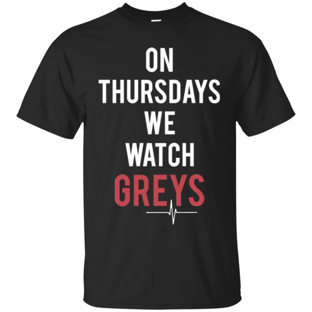 on thursdays we watch greys shirt