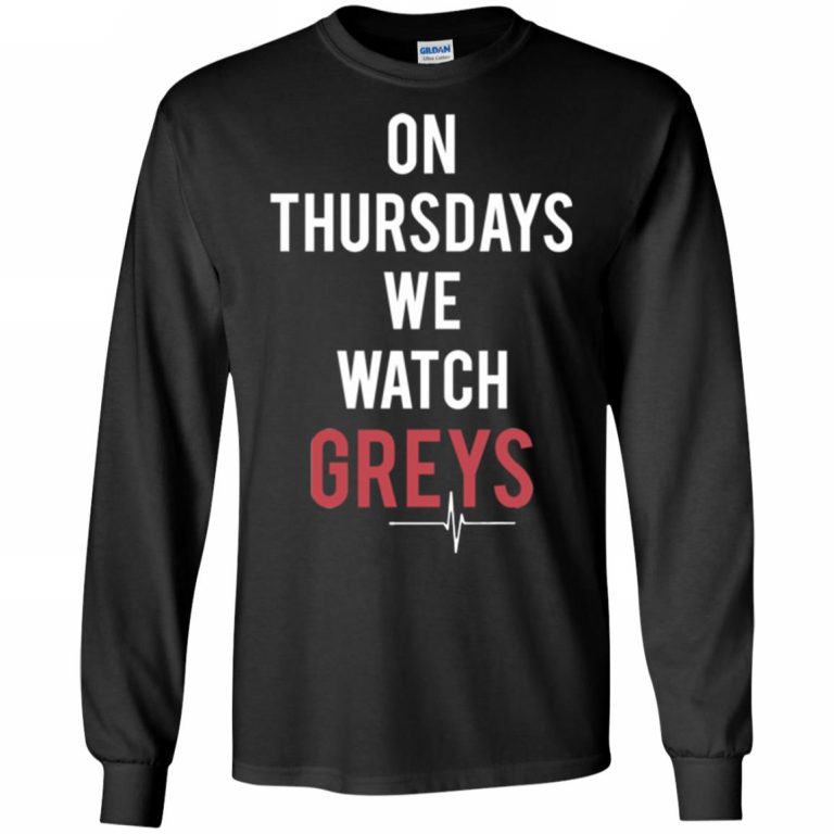 on thursdays we watch greys shirt