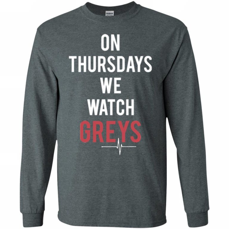 on thursdays we watch greys shirt