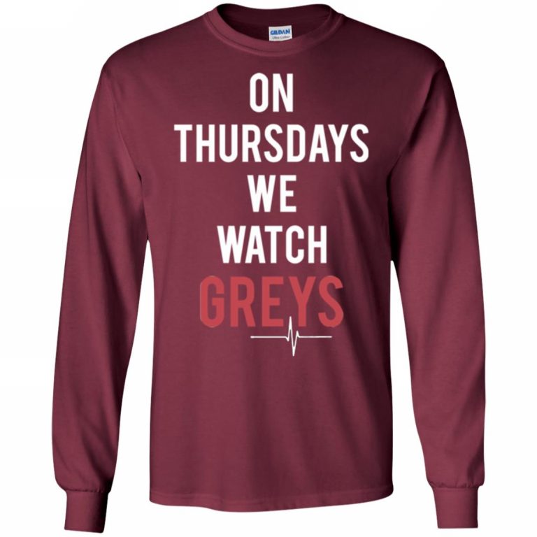 on thursdays we watch greys shirt