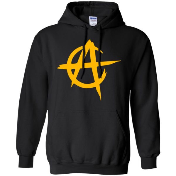 anarcho capitalism hoodie - black